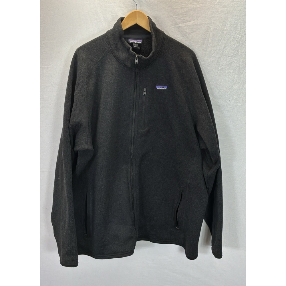 Patagonia Better Sweater Mens 3XL Dk Gray Fleece Full Zip Sweatshirt Outdoor